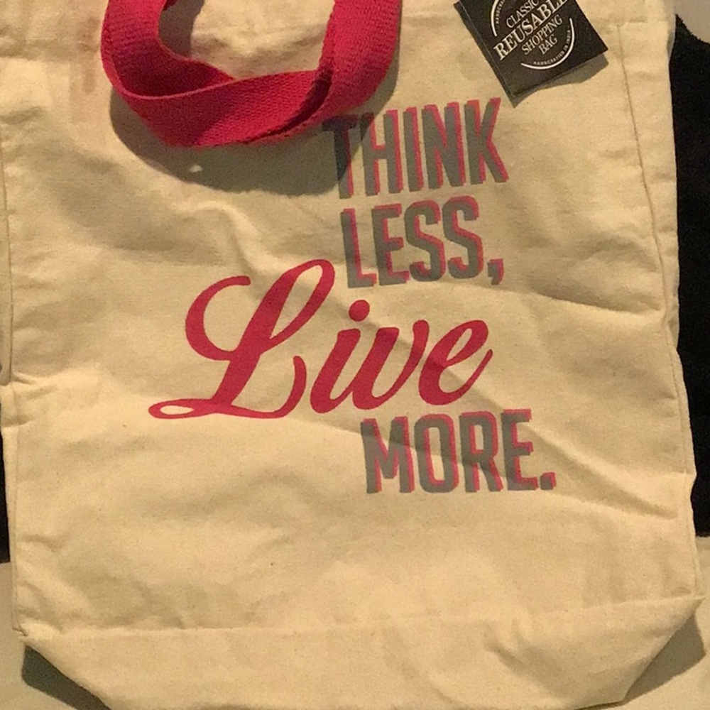 Final sale price❗️just reduced NWT thick canvas inspirational tote bag